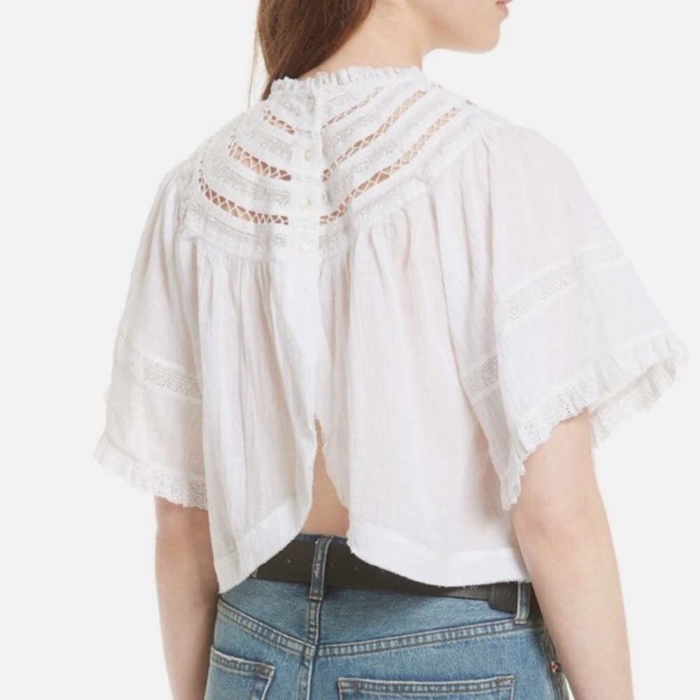 Free People Lush Life crochet Crop Top